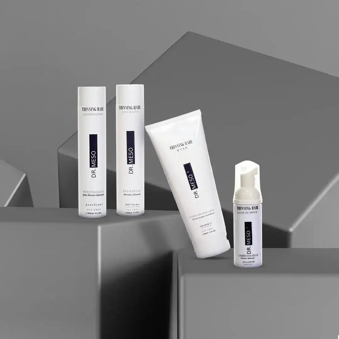 Hair care LookBook for thinning hair by Dr. Meso