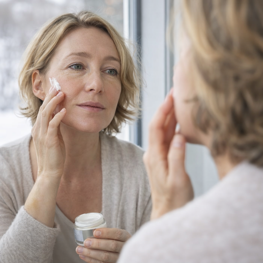 Dry mature skin care routine for Canadian climate | DR.MESO® Collagène